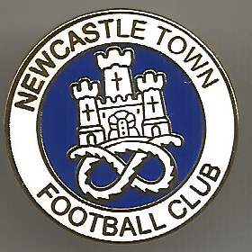 Badge Newcastle Town FC white/blue